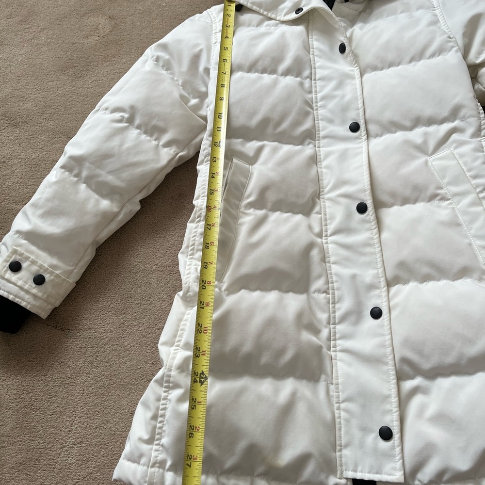 Canada Goose White Puffer Jacket with Fur Hood - Picture 7 of 16